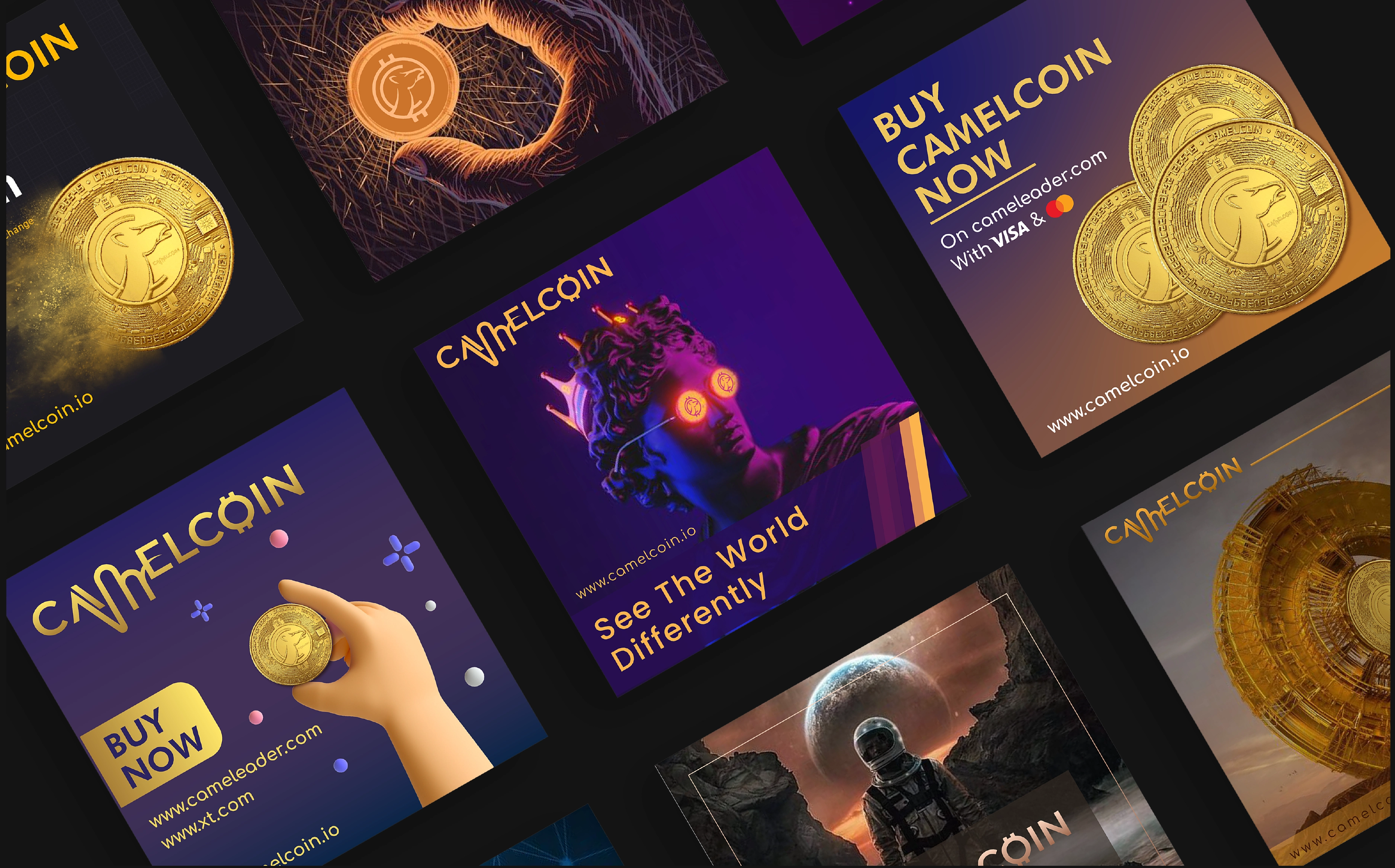 samples of social media posts of camelcoin groundbreaking cryptocurrency project